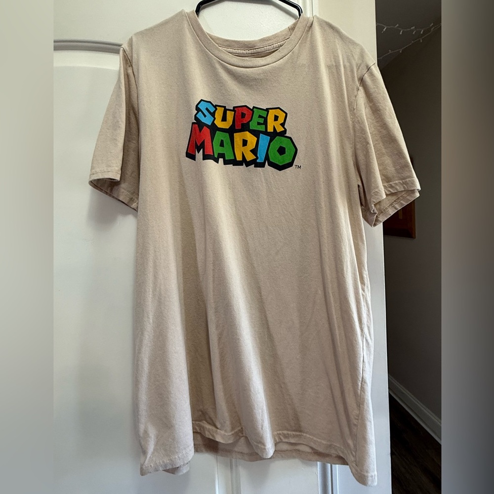 MAD Engine Beige Mario Kart Logo Tee
